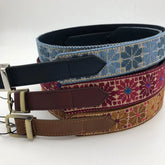 Ceinture colorée brodée à la main I 3 tailles